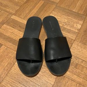 Madewell black leather sandals